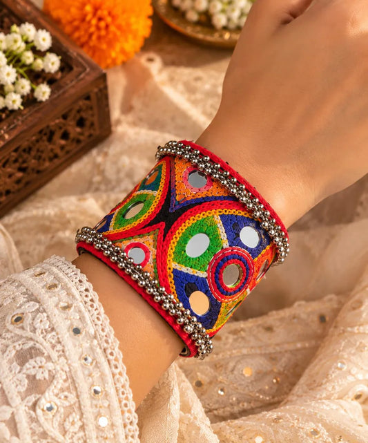 Traditional Kada Collection With Shells & Mirrors 