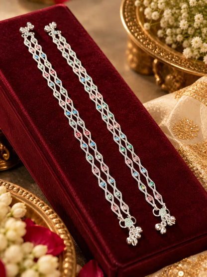 Enchanted Rainbow Elegant Anklets