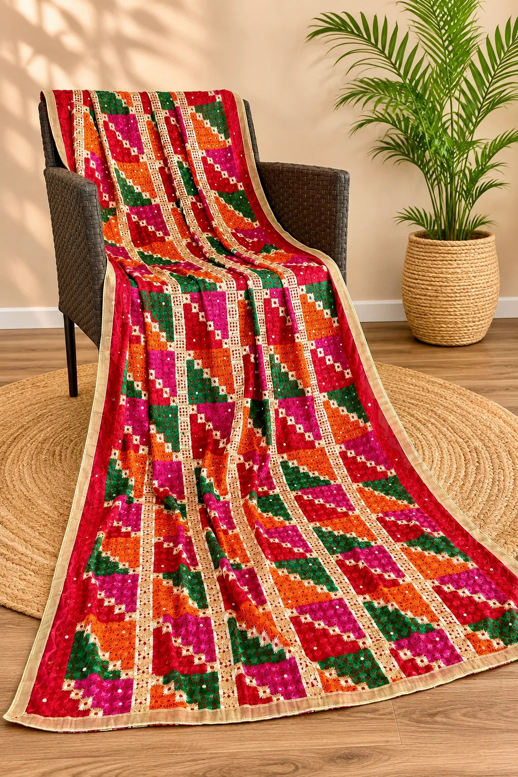 Traditional Embroidered Dupatta